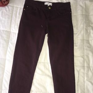 MNG burgundy jeans